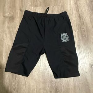 Danielle Guizio Black Logo Shorts